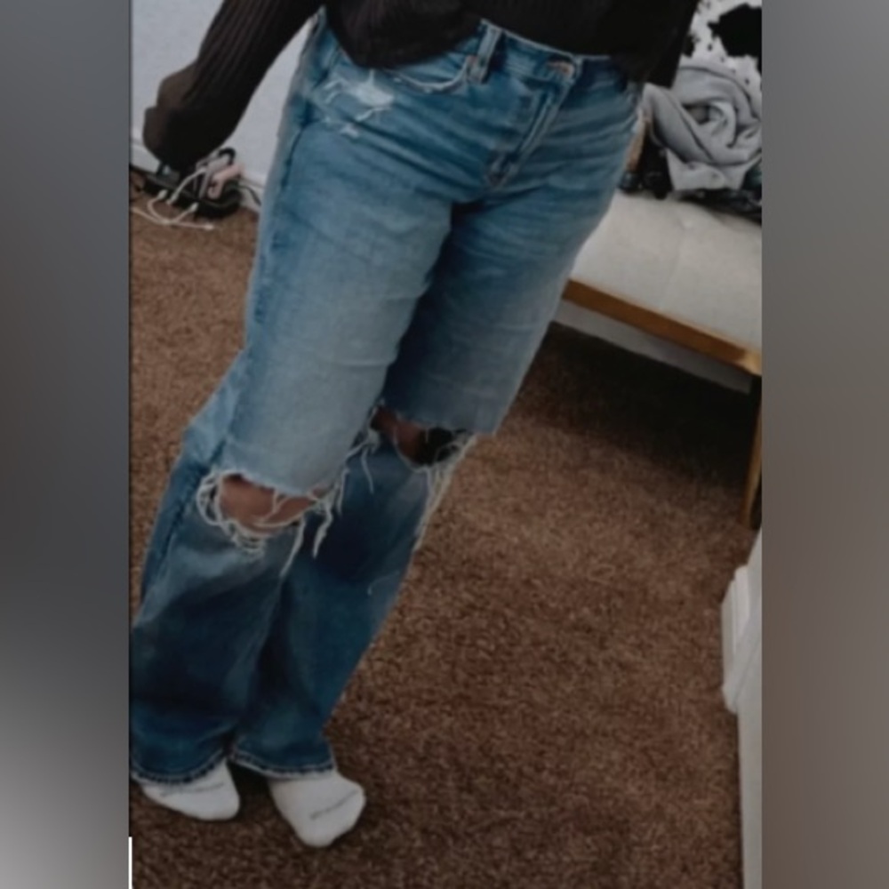 American Eagle Curvy Straight Jeans